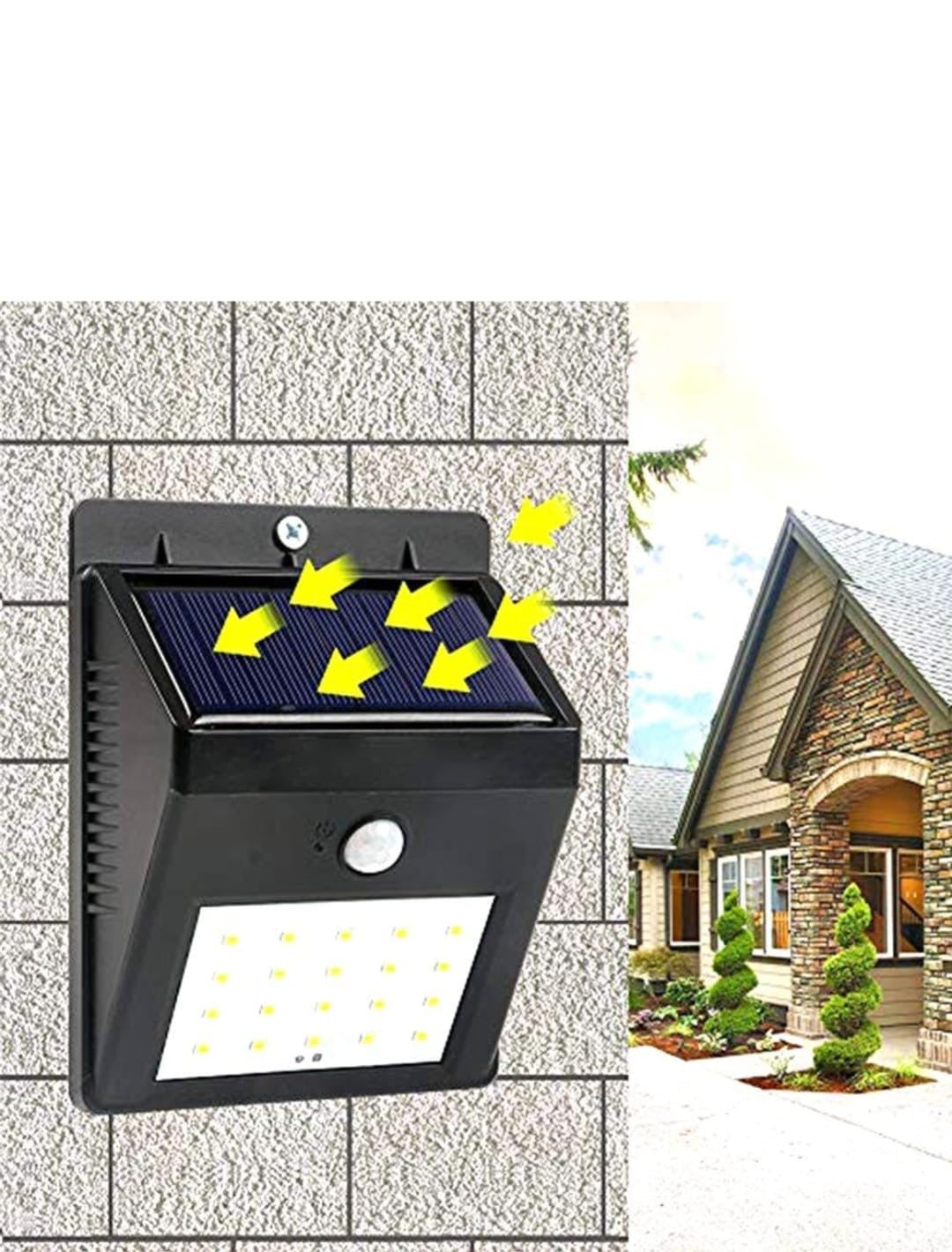 3 bulb solar light