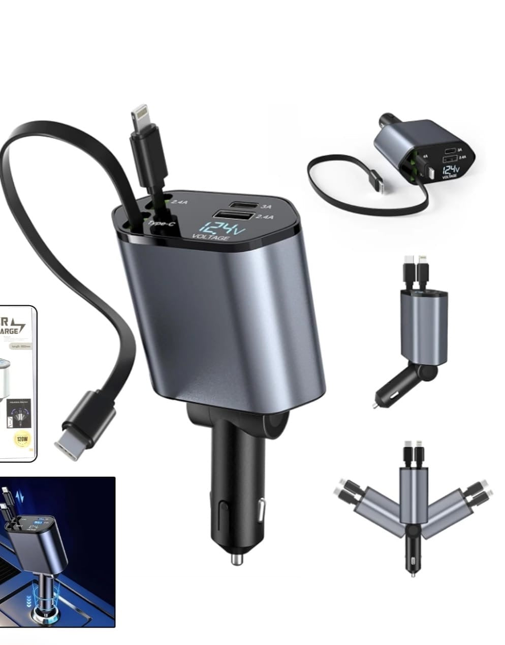 4 in 1 car charger