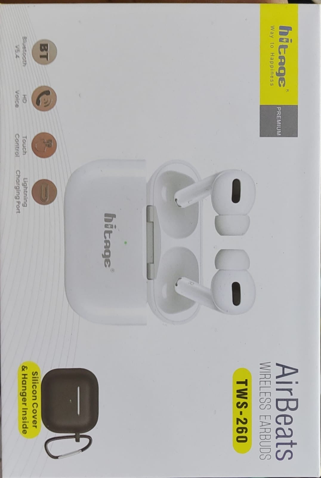 HITAGE HEADPHONES TWS 260 ( 1 year replacement warranty )