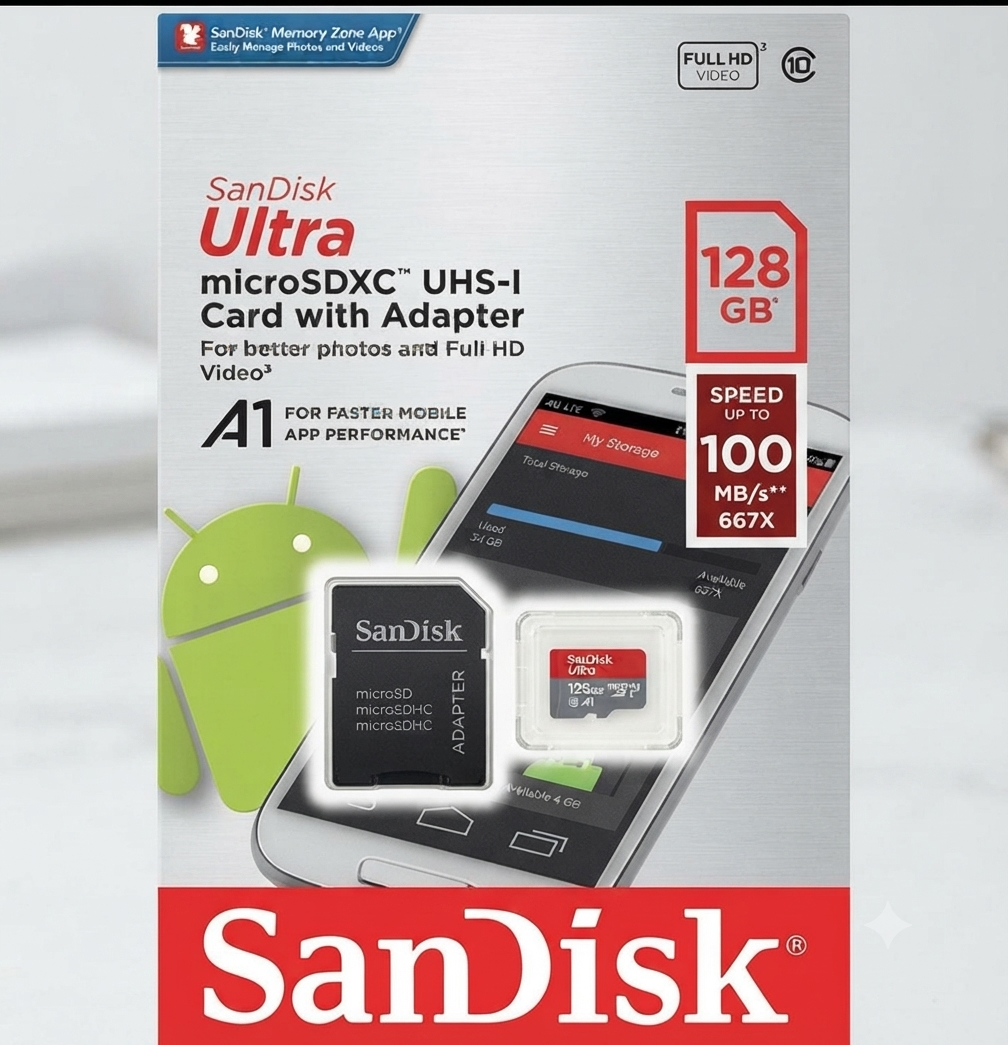 128GB SANDISK ( MEMORY CARD )