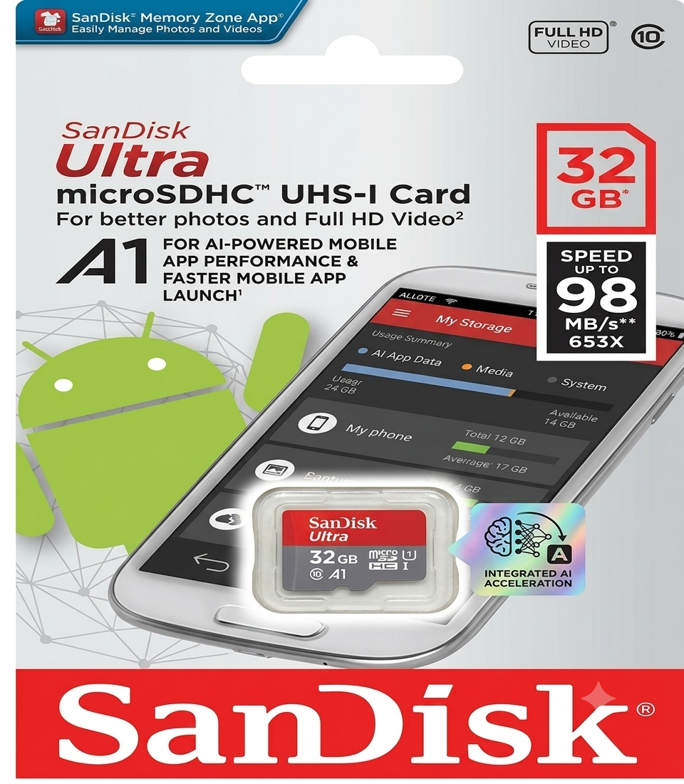 32 GB SANDISK SSD CARD ( memory card )