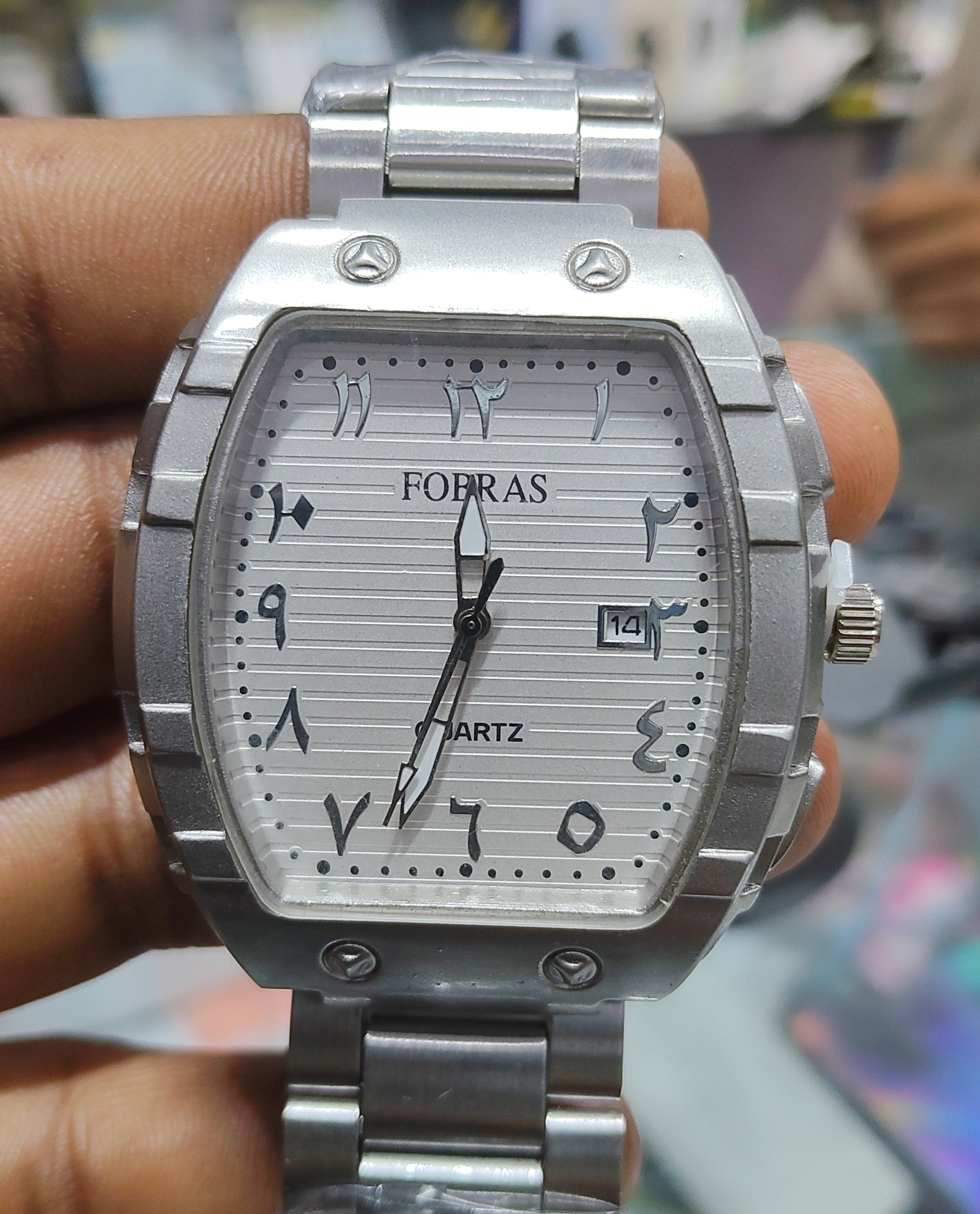 ⌚FOFARAS Silver Watch – Premium Collection