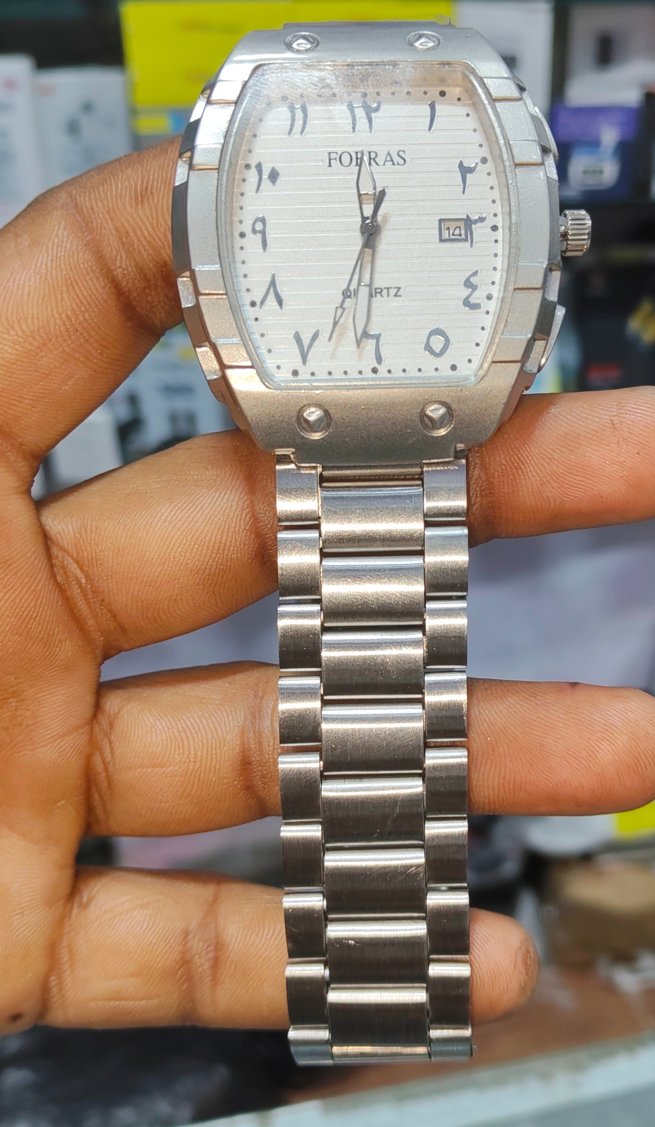 ⌚FOFARAS Silver Watch – Premium Collection