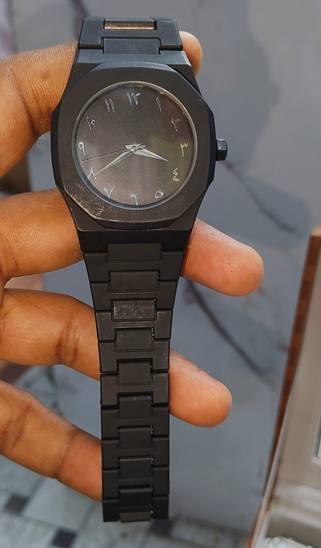 ⌚Black Arabic Dial Watch – Premium